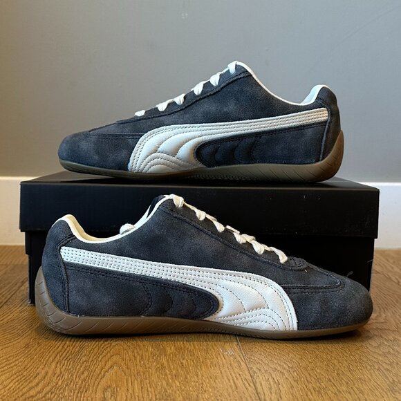 PUMA Women’s Speedcat Faded Sneakers (Cast Iron/Alpine Snow) - Picture 14 of 16